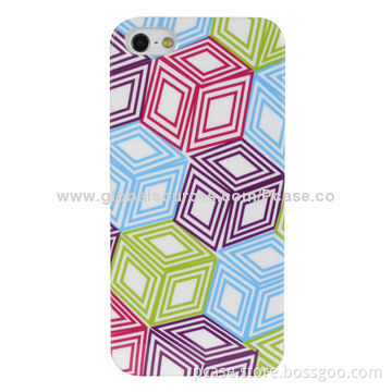 TPU IMP Case with pattern for iPhone 5S, OEM Packaging Welcomed